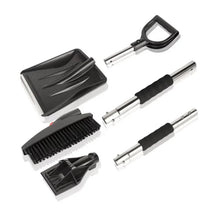 Detail of tool set with various tools and ergonomic handles in black and silver.