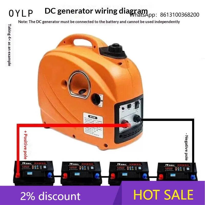 Extended Range Generator wiring diagram with black and orange details.