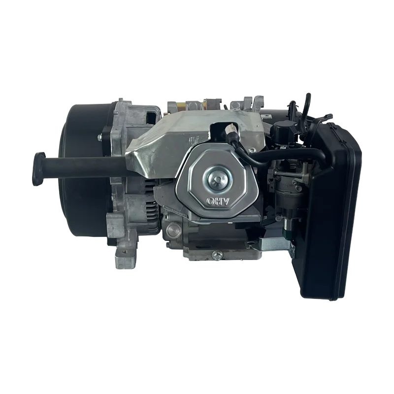 Range Extender 10KW H12000i-R side view featuring exhaust manifold and detailed components in black and silver.